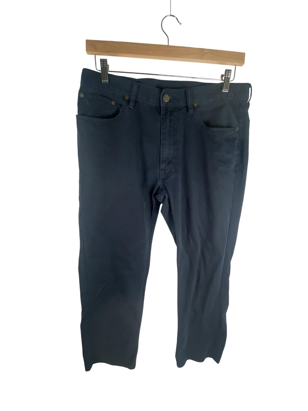 Polo Ralph Lauren Jeans Men FITS 34x29 Navy Blue Straight Leg Cotton Denim